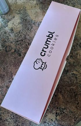 After my optometrist appointment, I stopped at Five Guys and in the next building over was CRUMBL Cookies