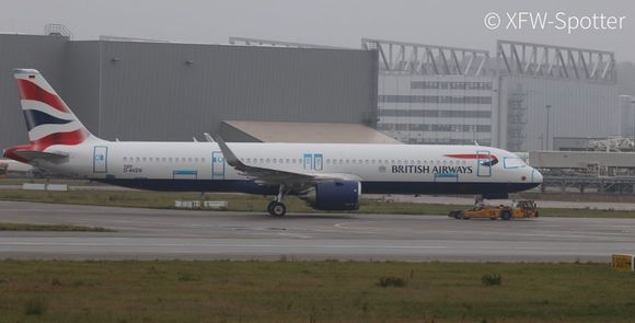 G-NEOY in full livery with engines. (18 Nov)