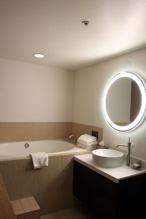 Deep-soak bath (also a shower out of frame to right)