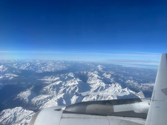 Mont-blanc view on AF1830 today