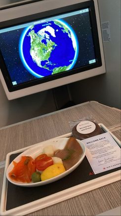 YUL-YYZ Salmon snack 
