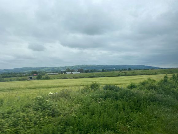 More countryside from the train 