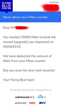 Proof by email that the cost is 25,000 miles