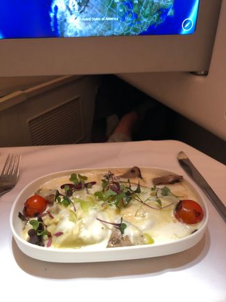 Mushroom ravioli. 