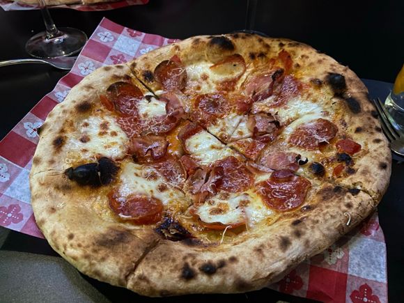 The Ford from a local pizzeria.