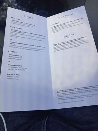 Same very limited menu as last two years, rainbow trout or chicken 