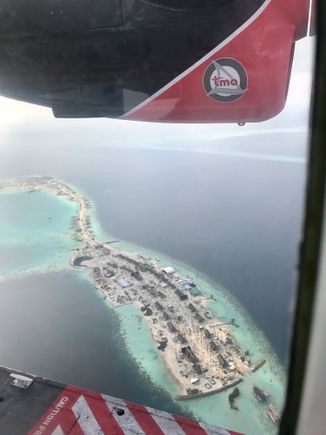 Original island and some land villas being built