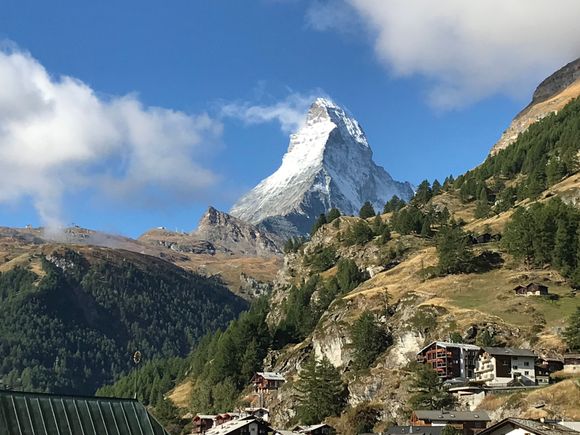From the bathroom window of The Grand Hotel Zermatterhof 
