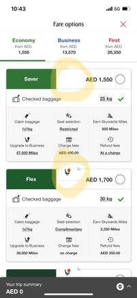 Similarly does this mean Saver upgrade is not available at booking but will be after?