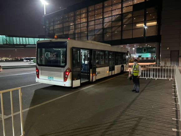 Qatar Business Class bus 