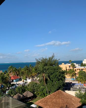 Much nicer view from the Priveleges Aluxes suite in Isla Mujeres