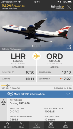 Finally on its way....✈️