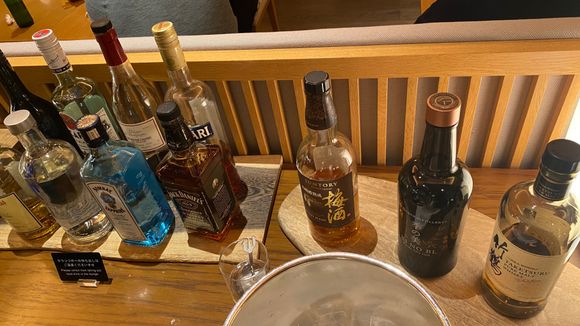Alcohol at evening cocktail hour exec lounge 
