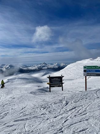 View from top of Harmony Express in Whistler