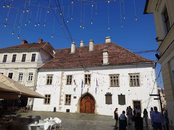 Matthias Corvinus house, the birhplace of future King of Hungary. Also the oldest building in the city.