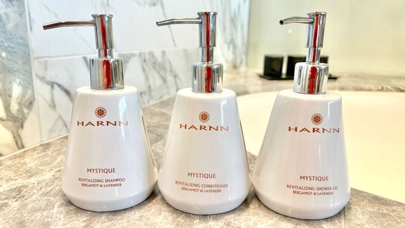 HARNN toiletries by IC Beppu exclusive dispensers