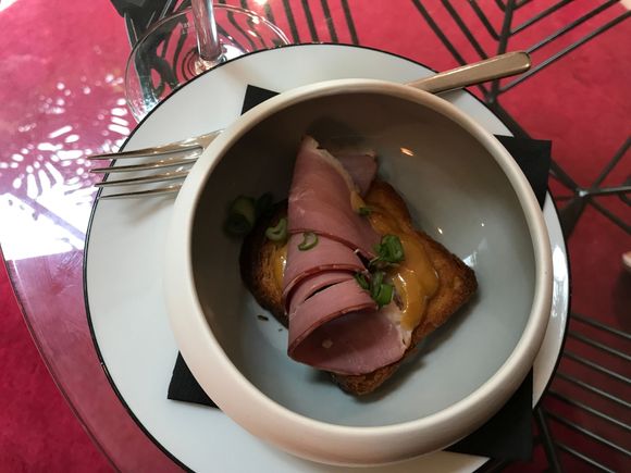 Nibble: duck breast on pumpkin