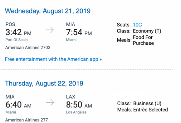 Itinerary