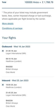 BOS-LHR-BOS from a UK account