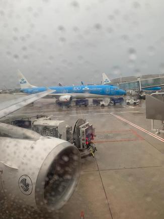 On board AF to Vienna