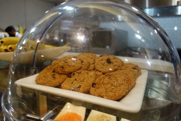 Only cookies and fruits for dessert.  I passed.