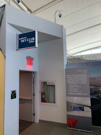 Entrance is through the “Exit” door 🤣