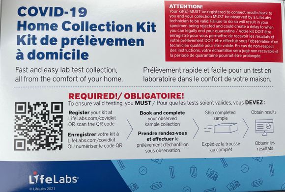 Lifelabs Kit box