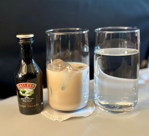 Baileys and a still water 