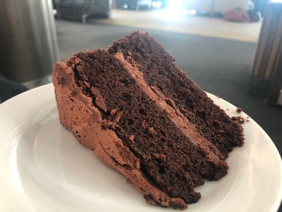 Got some cake in the lounge which I pretended was birthday cake. 