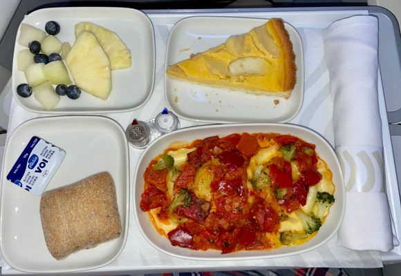 AY HEL-JFK prearrival meal
