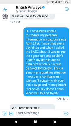 My message
