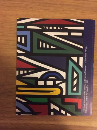 Front of Y menu card, same as the tail design
