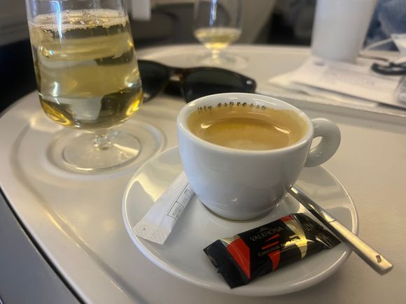 Pre-arrival coffee