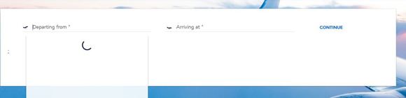 AF website after trying to do a new search