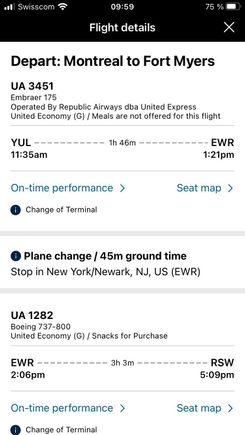 United wants to sell me this.
45 mins with a change of terminal I don’t really buy it. I’ll have 2 young kids.
It’s a Saturday in October.

What do you think?