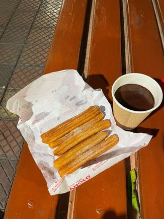 Churros con chocolate