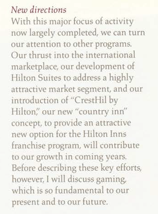 Barron Hilton in 1987 Annual Report