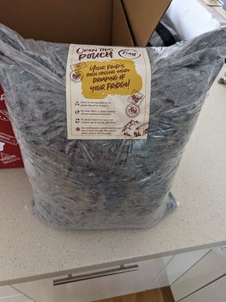 All chilled items in cotton wrap bag