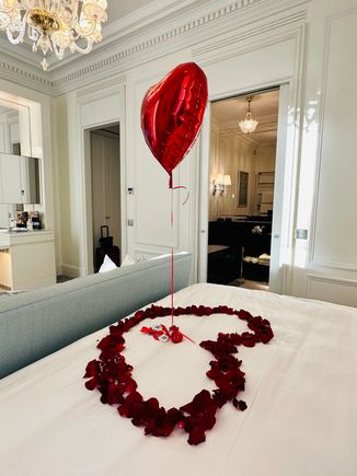 Balloon and petals