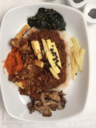 Bibinbap. I should take a pic before I start eating. LOL