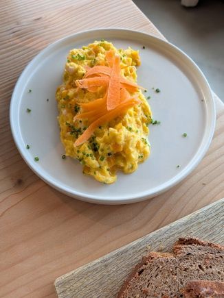 The egg was heavenly on 1 of the days