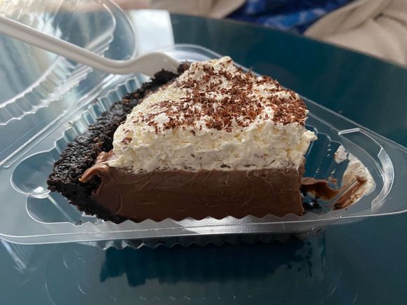 Unrelated to the Quirk, but chocolate cream pie from the Pie Chest down the street. Highly recommended! 