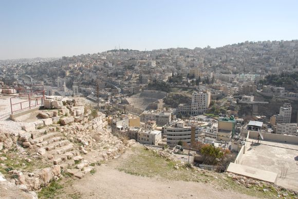Downtown AMM with Roman amphitheatre in middle of pic. 
