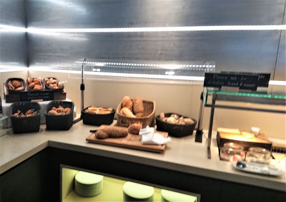 Breakfast buffet. 