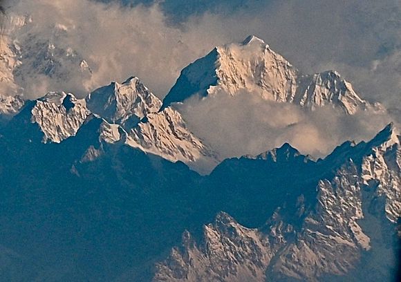 Some nondescript hills flying to Paro, Bhutan.