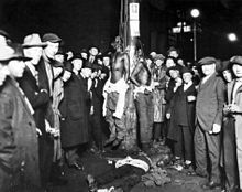 Lynching postcard - c.1920's