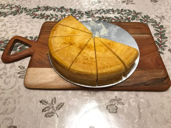 Another angle of this love rich crepe cake