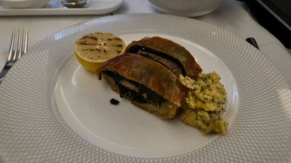 Salmon wellington with bearnaise, enjoyed this