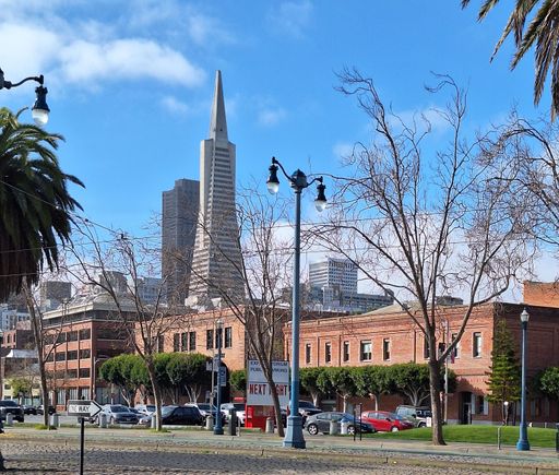 The Transamerica tower built in 1972 was the tallest building in SF until the Salesforce tower opened.