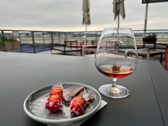 Cognac & Chocolates, FCL E terrace in January 🥶
